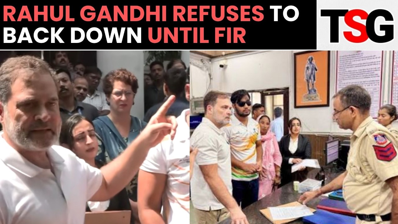 Rahul Gandhi Stages Dharna, Demands FIR Over Alleged Pellet Gun Use | TSG