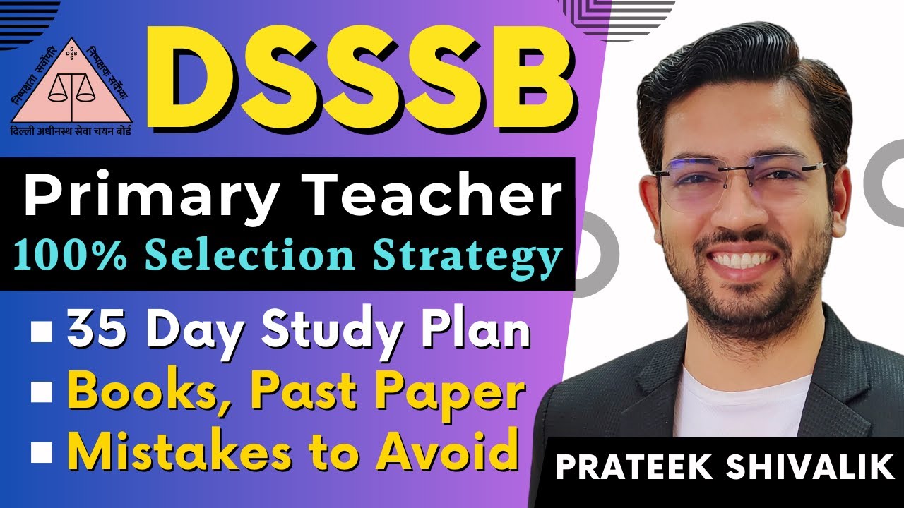 DSSSB PRT | One Month Plan | Selection Strategy | PYQs | Books Study Material Students Q & A
