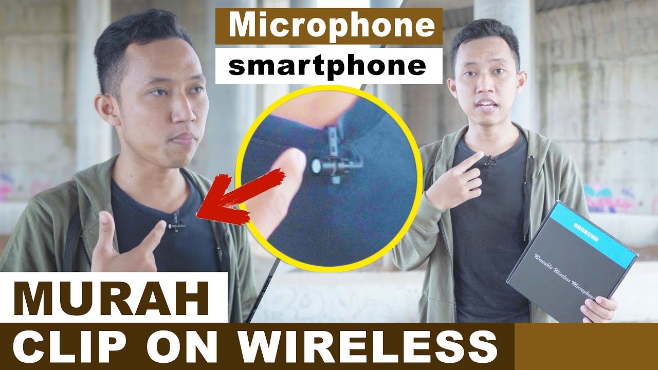 😍 MURAH ✅ BISA BUAT HP !!! Mic Clip On Wireless SHORUSH dual lavalier microphone Unboxing & Review
