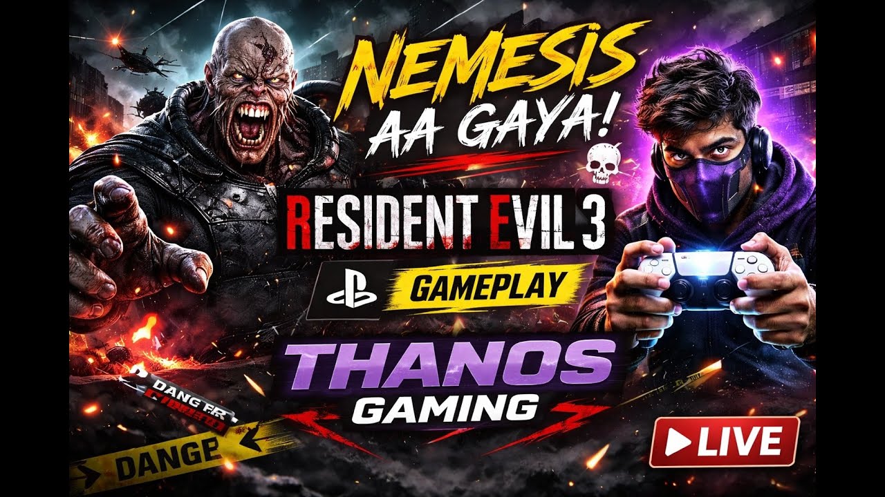 NEMESIS AA GAYA 😱 | Resident Evil 3 PS5 Gameplay | THANOS GAMING