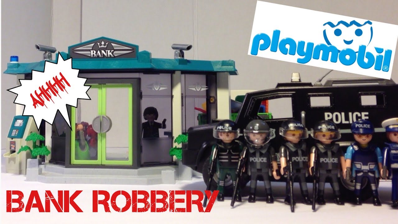 Playmobil Bank Robbery Part 1 Stop Motion Animation