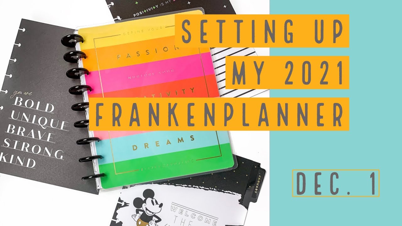 Setting Up My 2021 Frankenplanner | Classic Happy Planner
