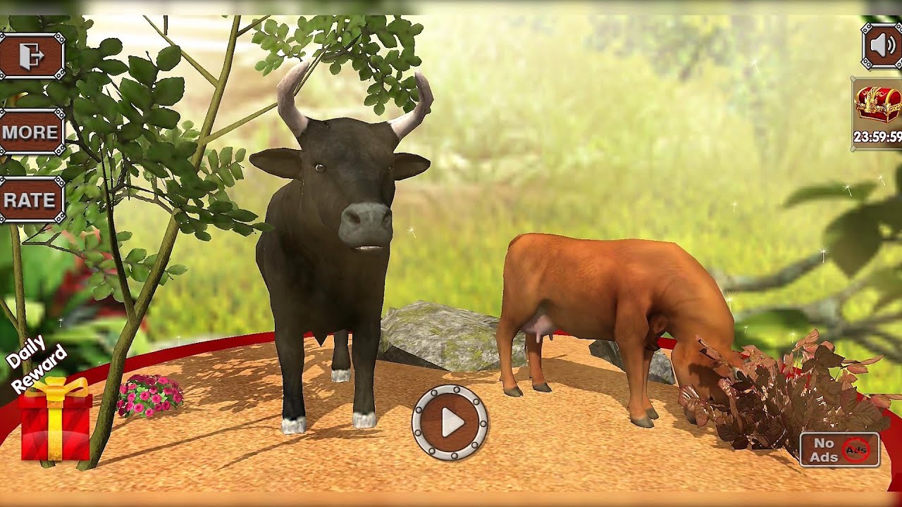 Bull Family Simulator: WildCraft Android Gameplay