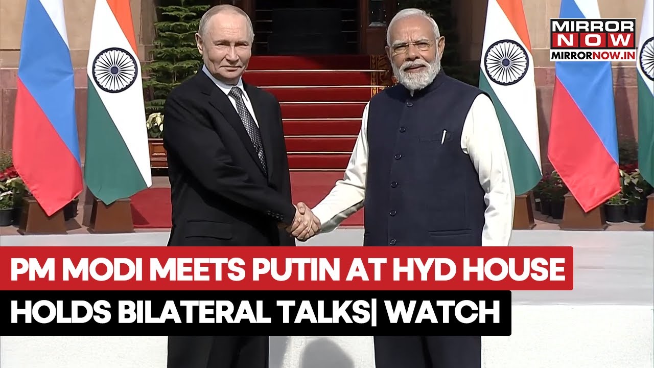 PM Modi Welcomes Putin To Hyderabad House For Bilateral Meeting| AI, Defence Deals On Table
