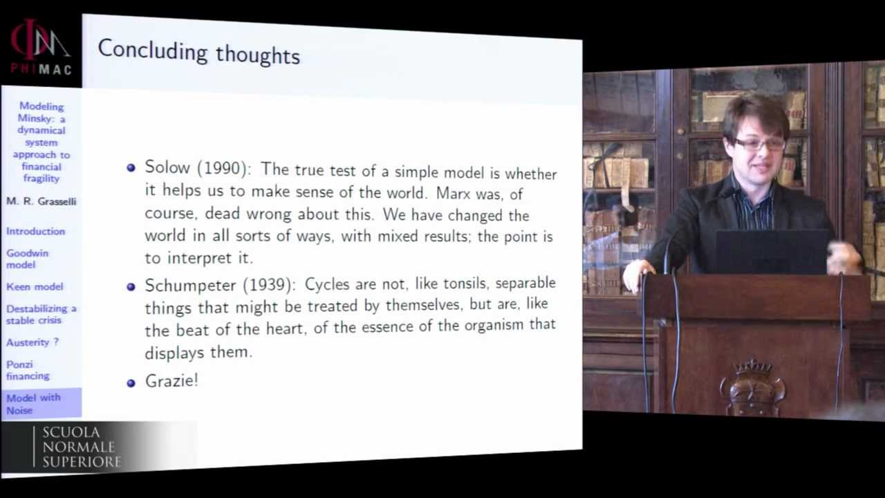 Matheus Grasselli, Modeling Minsky: a dynamical system approach for financial fragility