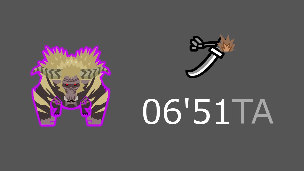 [MHW:IB/PS4] 歴戦激昂したラージャン(TA wiki rules) 06'51  太刀　君はゴールデントロフィー　Tempered Furious Rajang LS