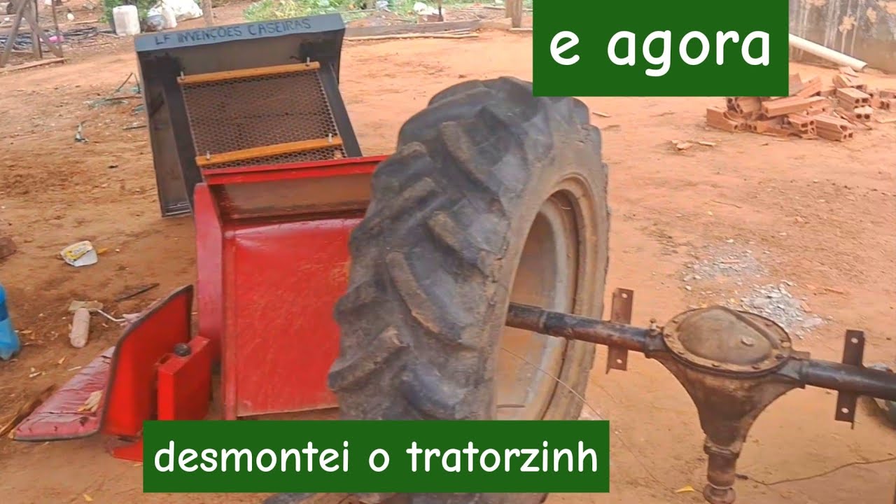 começei a atualizar o trator caseiro 