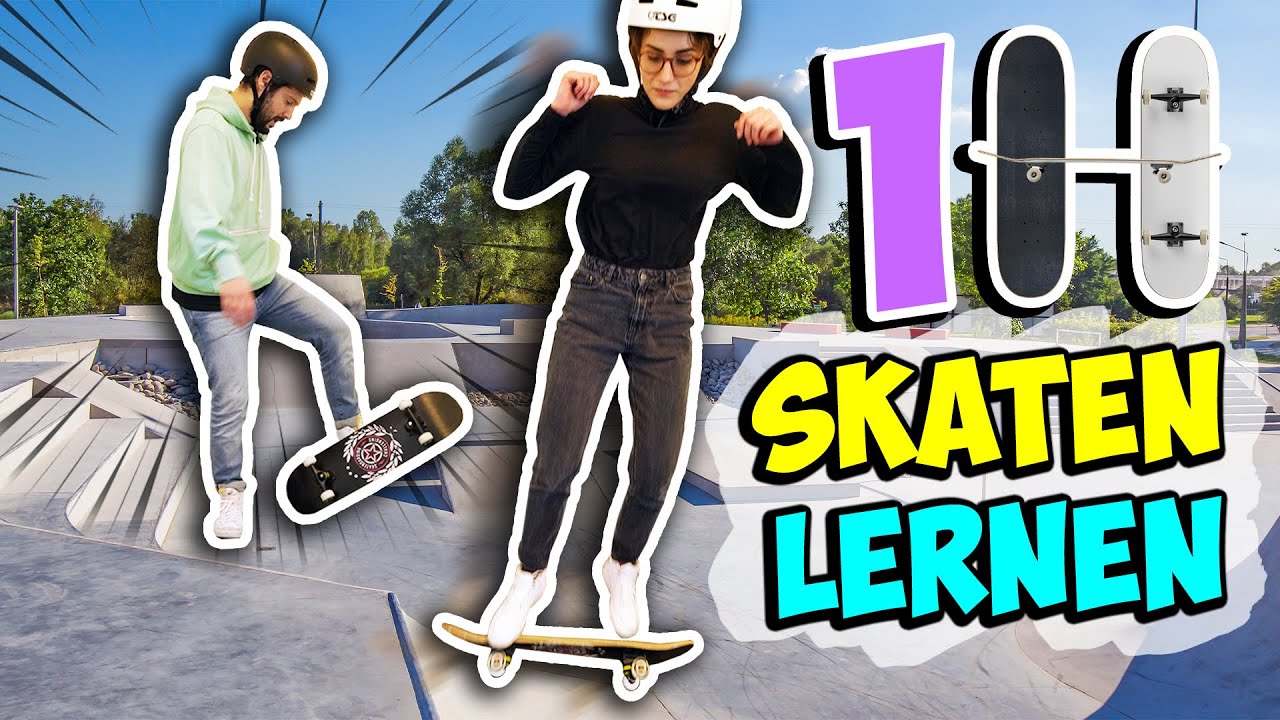WER LERNT IN 1H MEHR TRICKS AUF DEM SKATEBOARD? 🛹 Challenge Sportskanone Kaan vs. Oma Dania 🛹