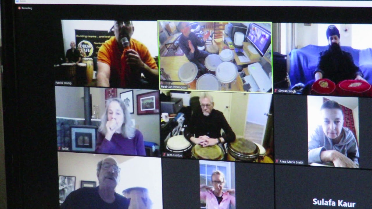 Percussion session with Simran Singh Ghalley on Tabla (London, UK) and Drumcaf&eacute; Benelux