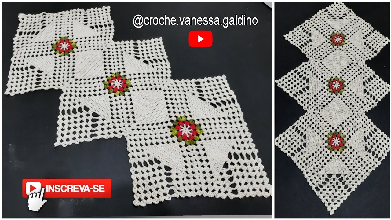 CAMINHO DE MESA LIZ FÁCIL E ECONÔMICO FEITO COM SQUARE