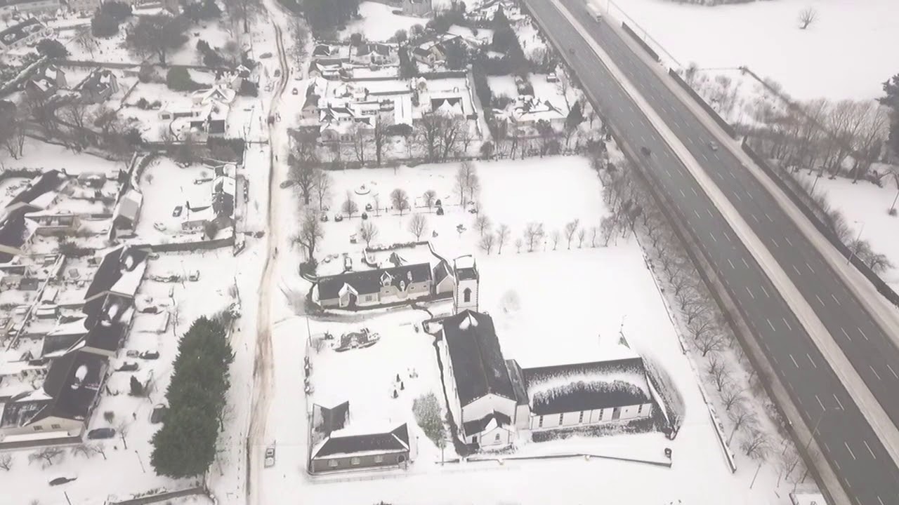 Kill county Kildare snow storm aftermath.  March 2018
