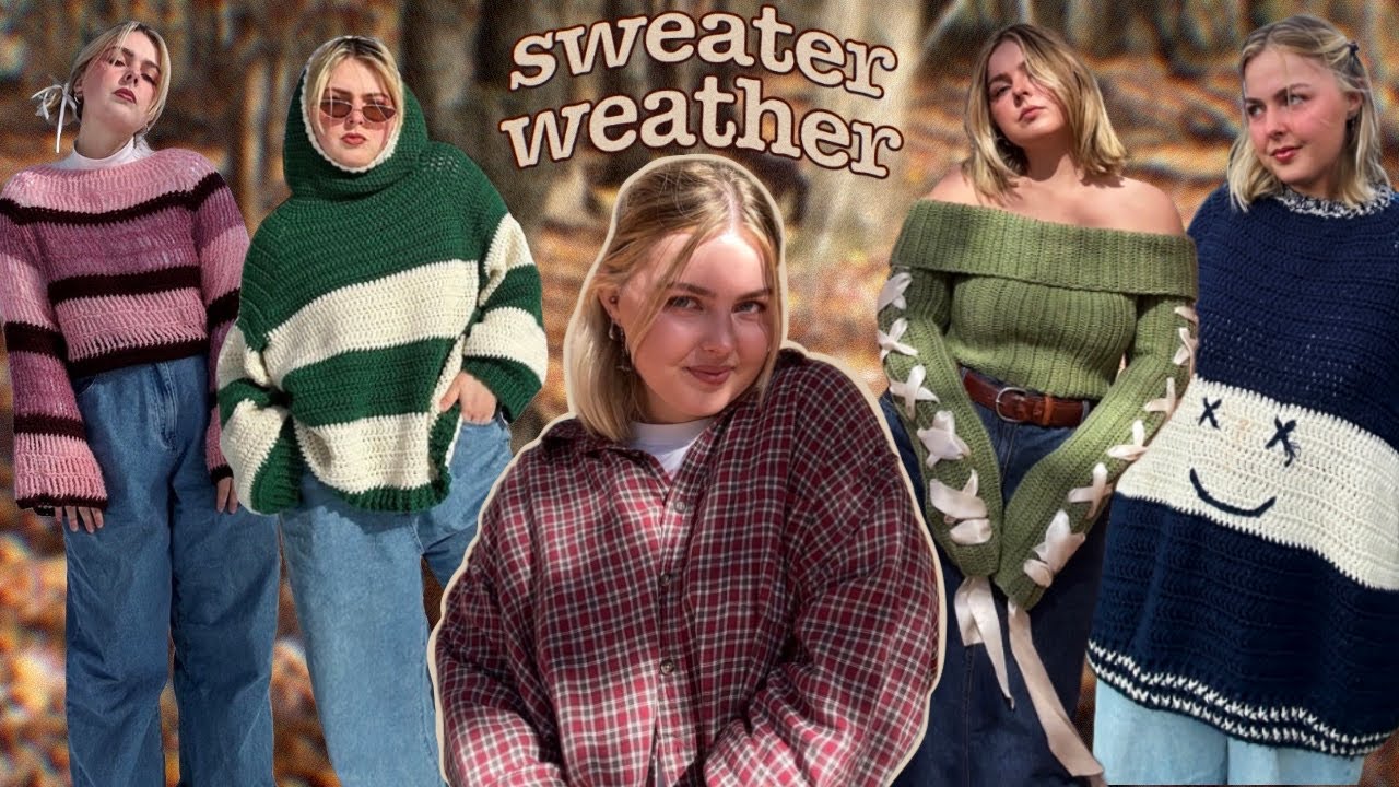 My Crochet Sweater Collection (curvy girl friendly)