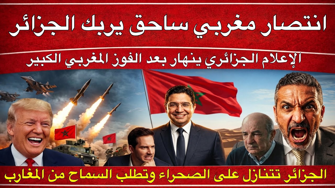 الإعلام الجزائري جن جنونه قصف المغرب كان خطأ كبير الجزائر تتنازل على الصحراء وتطلب السماح من المغارب