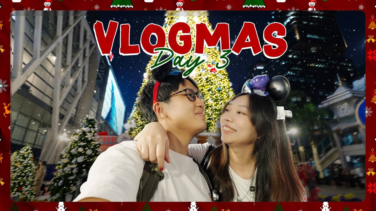 曼谷Vlogmas EP.3🎄現在Central World都是迪士尼🏰💗可愛到瘋掉！！住在曼谷總是會有驚喜🤩