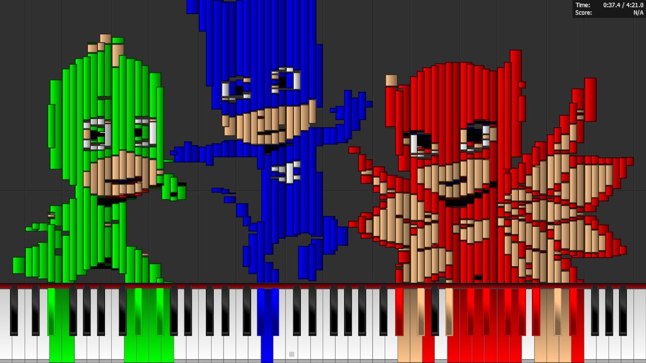 [5TH MOST VIEWED VIDEO!] Dark MIDI - PJ Masks Theme Song
