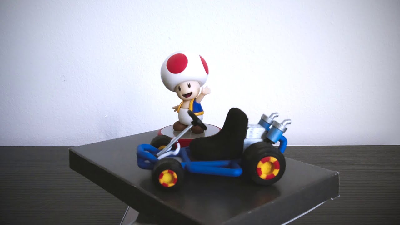 3D Printed Mario Kart  - N64-Style (Smaller Size to display with Amiibos)