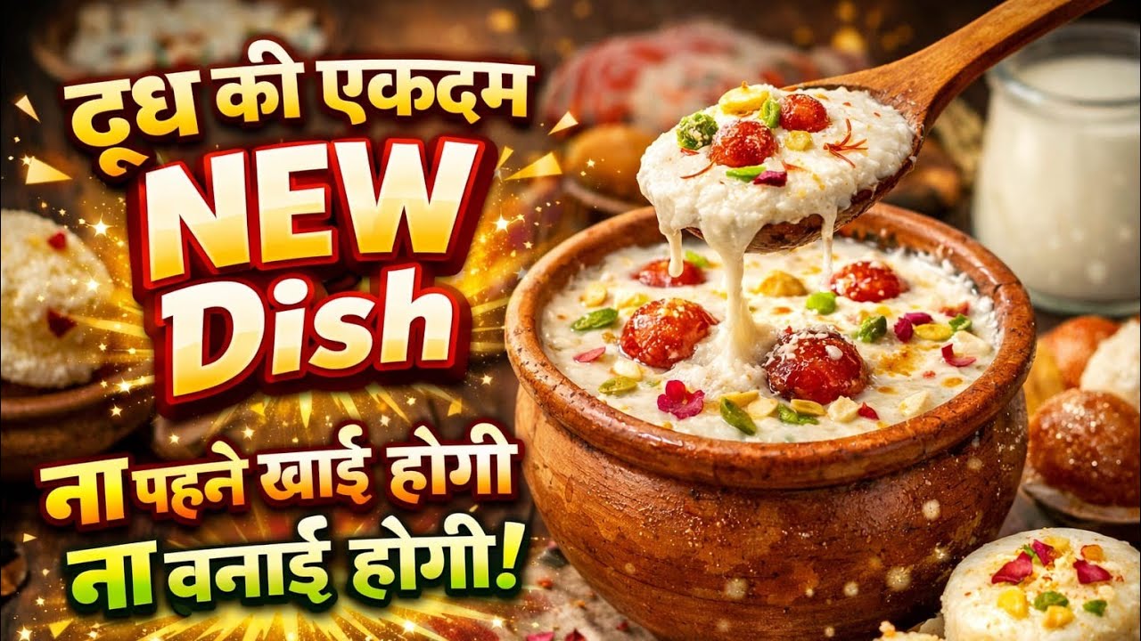 दूध की एकदम NEW Dish Recipe 🔥