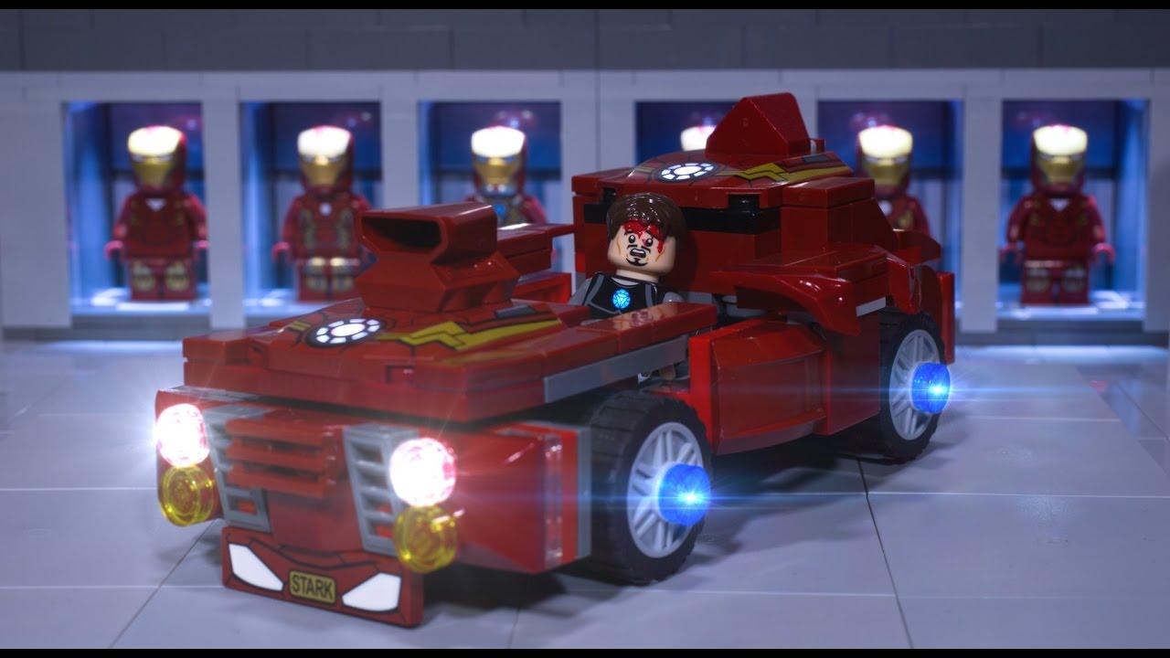 Новая машина Железного человека из Lego