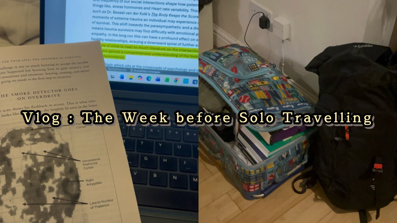 Writting a Masters Personal Statement and preparing for my first SOLO trip | A Weekly Vlog 