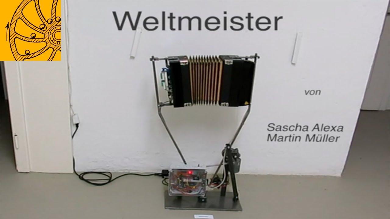 Weltmeister &ndash;  Interactive sound sculpture #kineticart #kineticsculpture eticsculpture