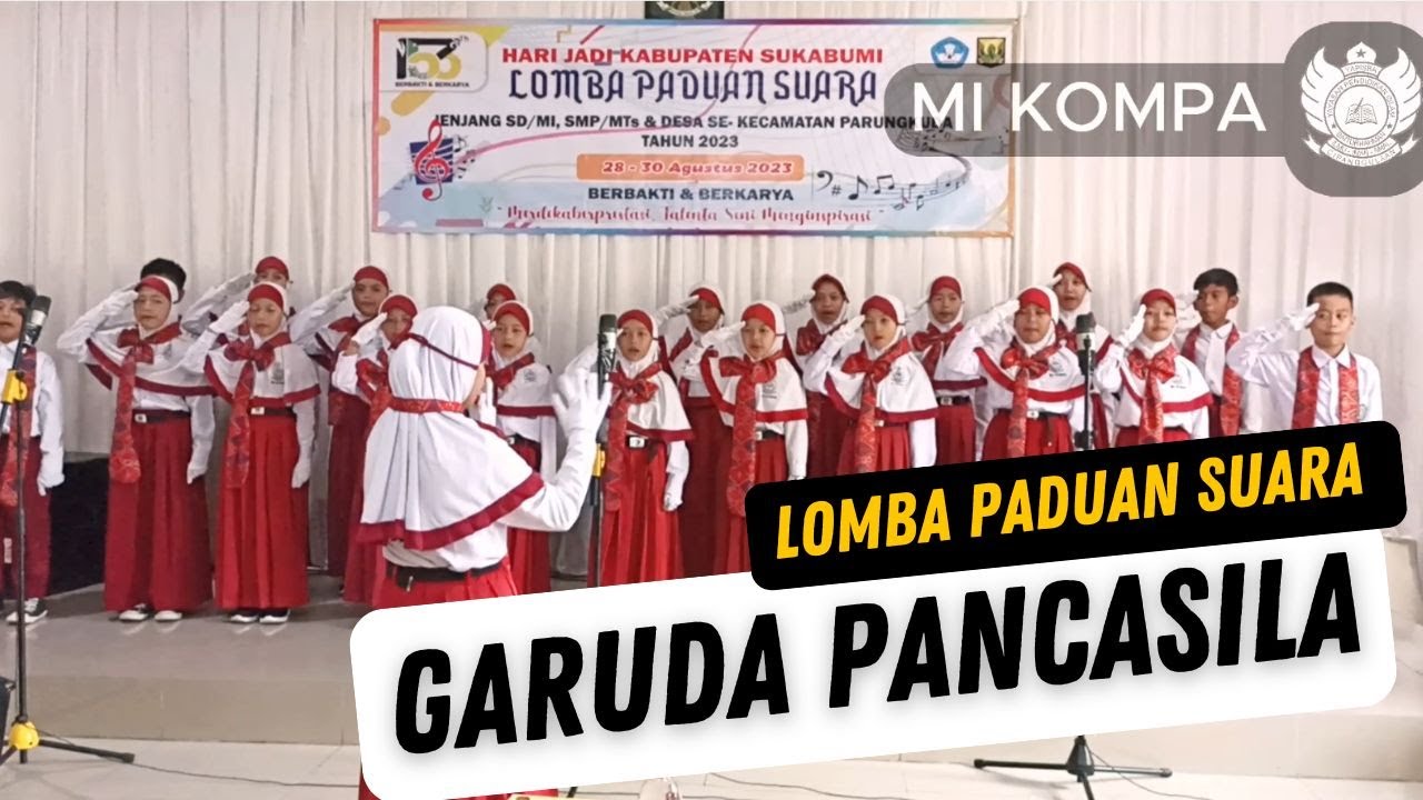 Lagu Garuda Pancasila - Penampilan Lomba Paduan Suara MI Kompa