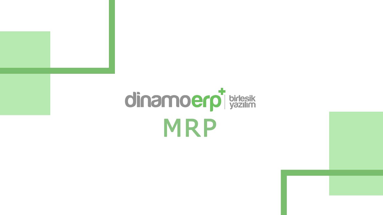 MRP Örnek 1 I Tek Ürünlü Başlangıç Seviye MRP