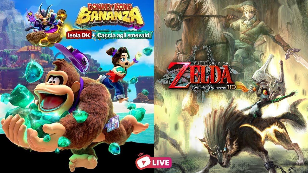 [ITA/ENG] Donkey Kong Bananza + Caccia agli Smeraldi + The Legend of Zelda: Twilight Princess HD