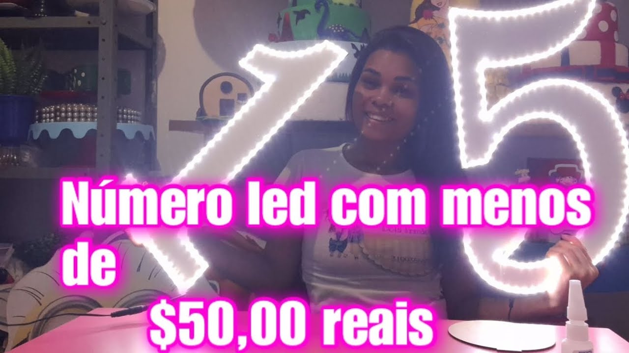 Como fazer número de led em mdf com menos de 50,00!!!