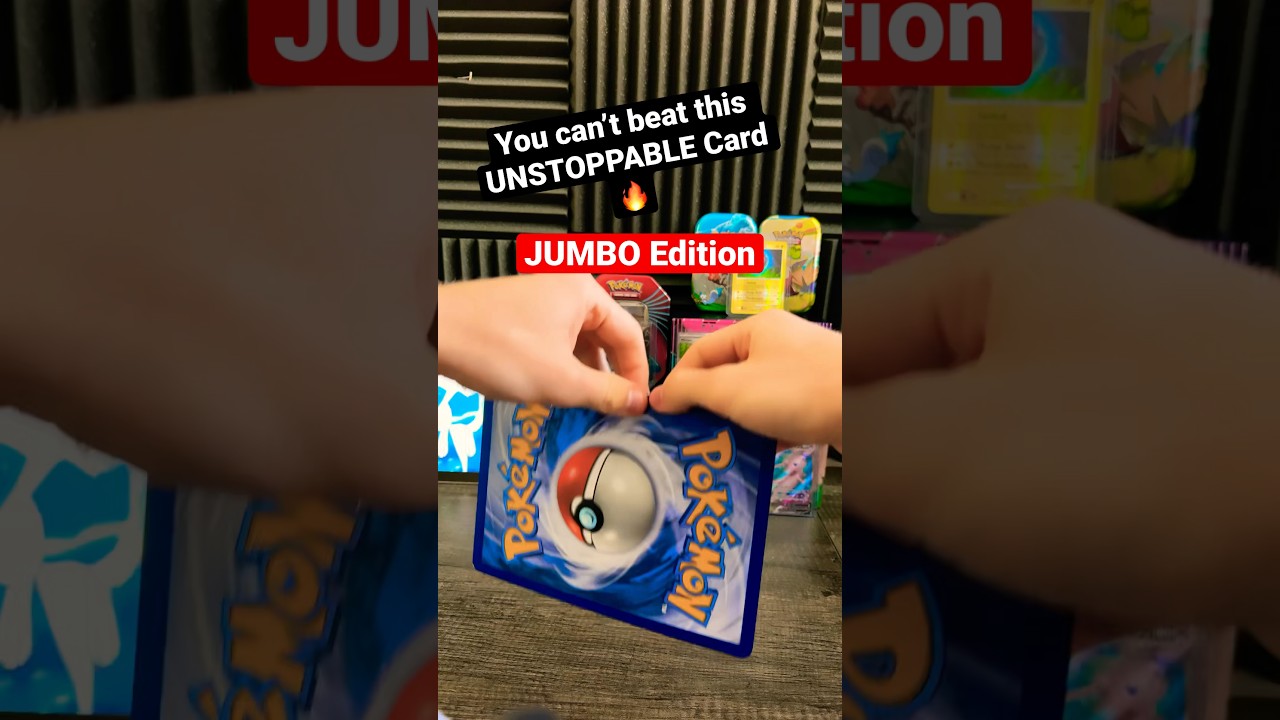 This JUMBO Card is UNBEATABLE&hellip; or is it? 😈👀 #pokemoncards #pokemon #shorts #pokemontcg