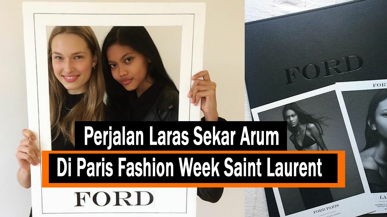 Laras Sekar Arum Runway di Paris Fashion Week Saint Laurent - Noise Garage