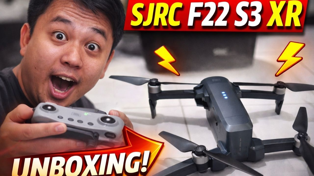 Unboxing Drone SJRC Rox F22 S3 XR. Keren! Pakai Smart Remote Kayak DJI!!