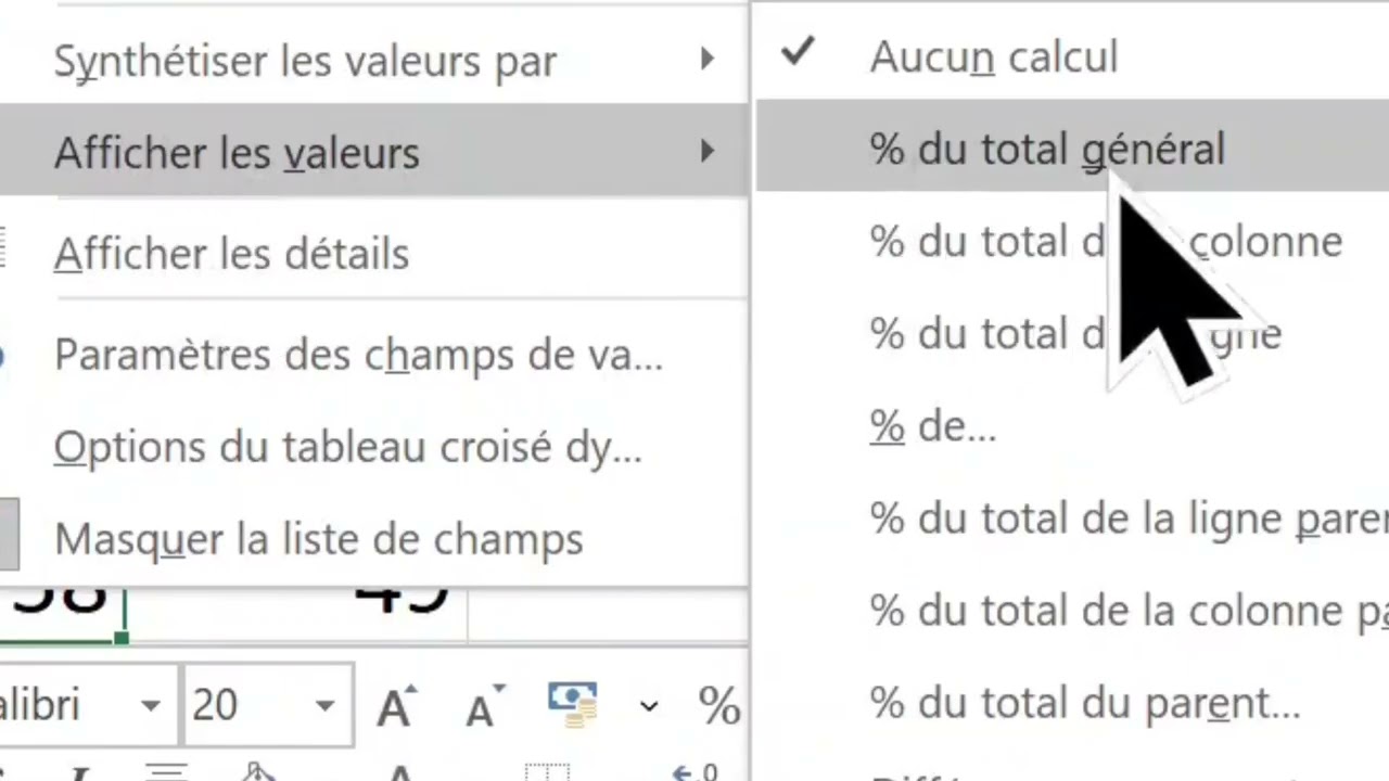 FORMATION EXCEL utilisation des tableaux crois&eacute;s dynamiques
