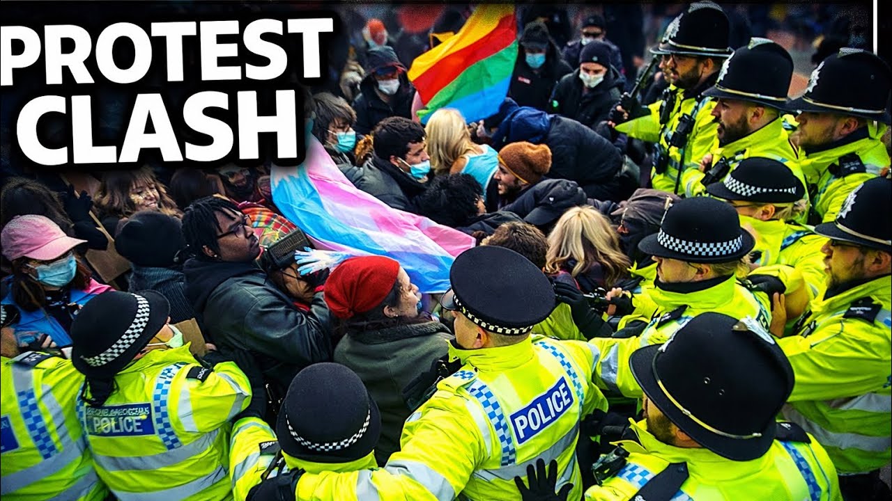 ANTIFA VS THE POLICE MANCHESTER !!! 