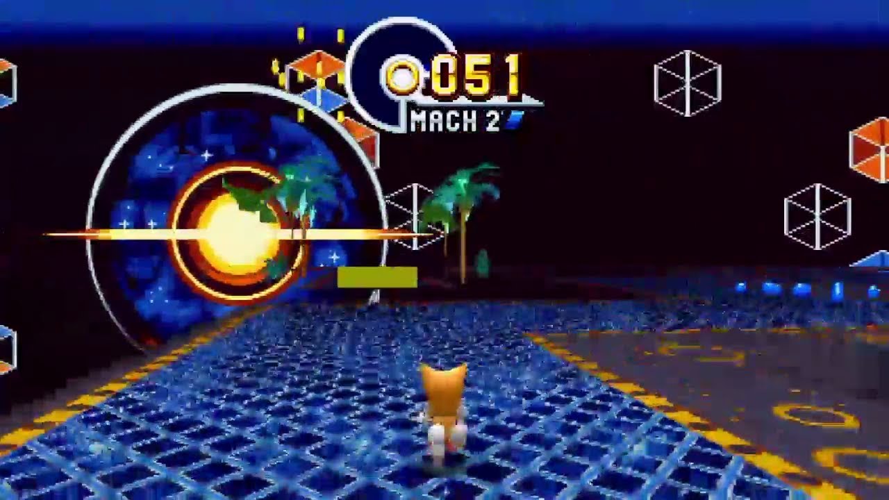 Sonic Mania Special Stages Completed Backwards