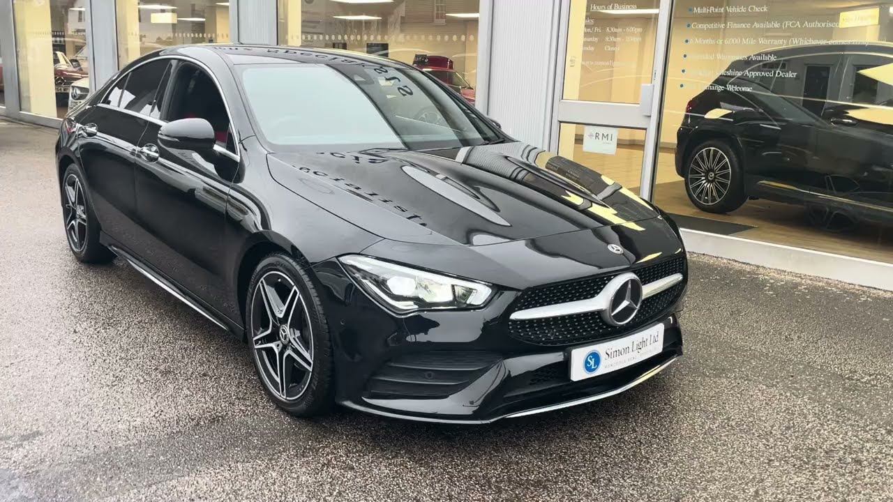 2020/20 Mercedes-Benz CLA180 AMG Line Premium Auto, Cosmos Black, 28172 Miles, Apple Carplay Fitted
