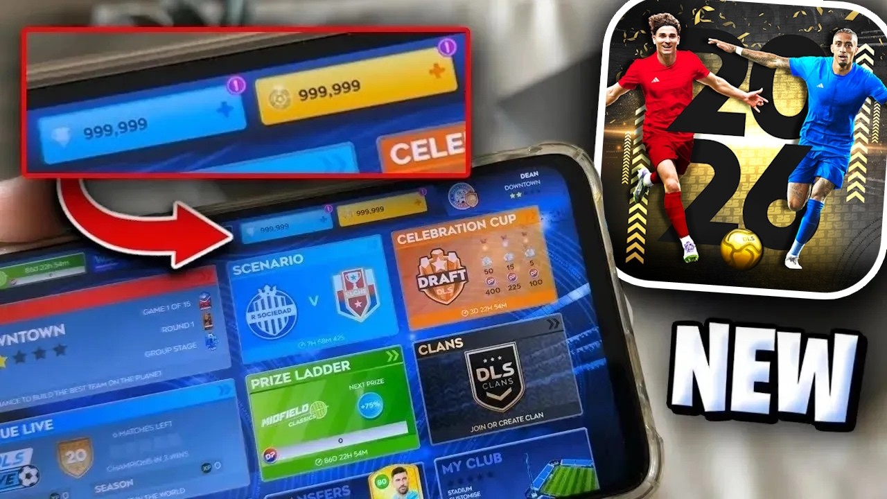 DLS 26 Hack/MOD in 2026 ⚽ How I Got Coins & Diamonds in DLS 26 Without DLS 26 MOD APK (Android/iOS)