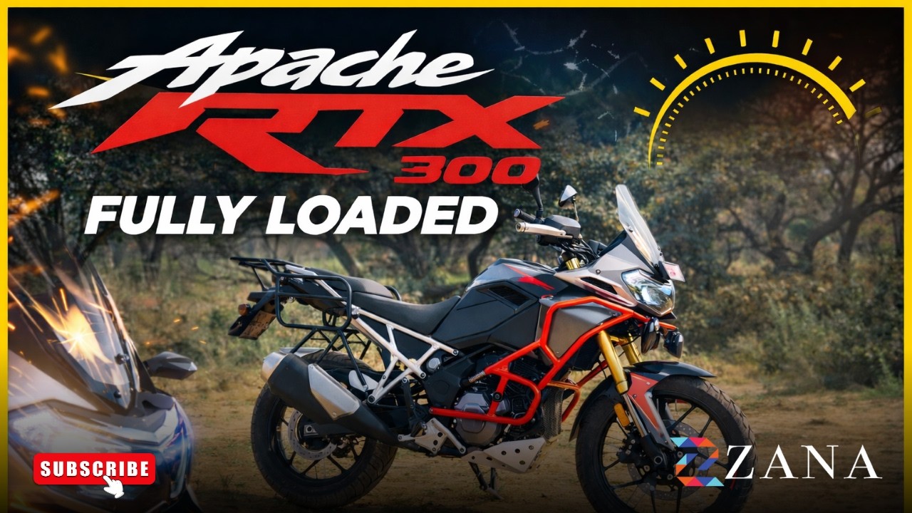 🔥 Zana x TVS Apache RTX 300 — Идеальная адаптивная машина для приключений! 🔥
