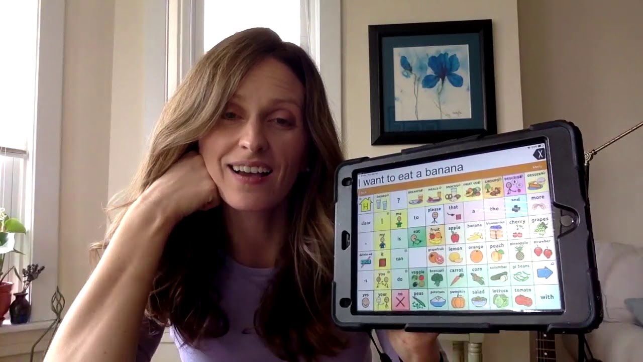 AAC TouchChat Modeling Ms. Witte SLP - request food/drink, share opinion, ask questions