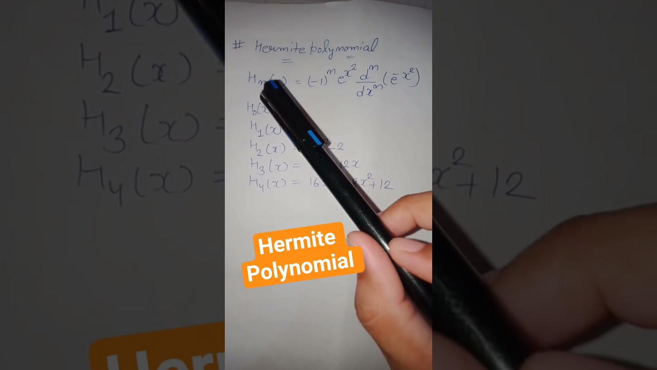 Hermite Polynomial || Mathematical Physics #csirnet #physics #mathematicalphysics