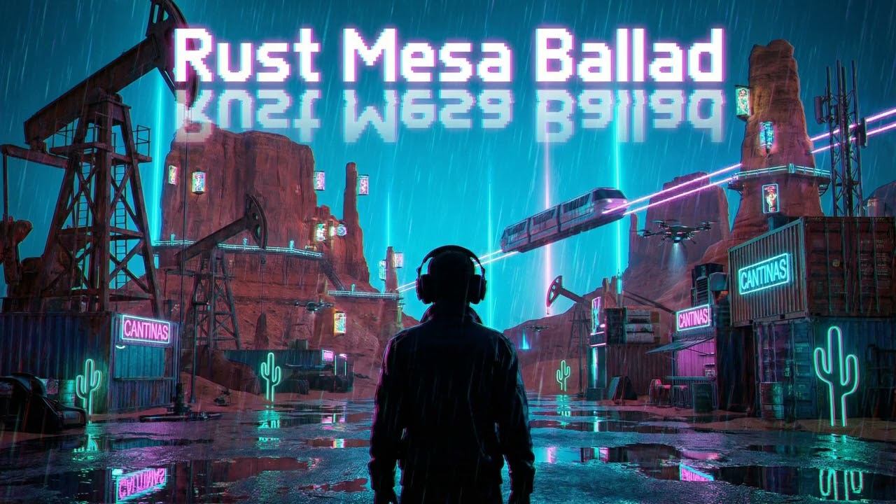 RUST MESA BALLAD ⚡ Stylized Cyberpunk Music | Futuristic Cel-Shaded Mix (CC0)