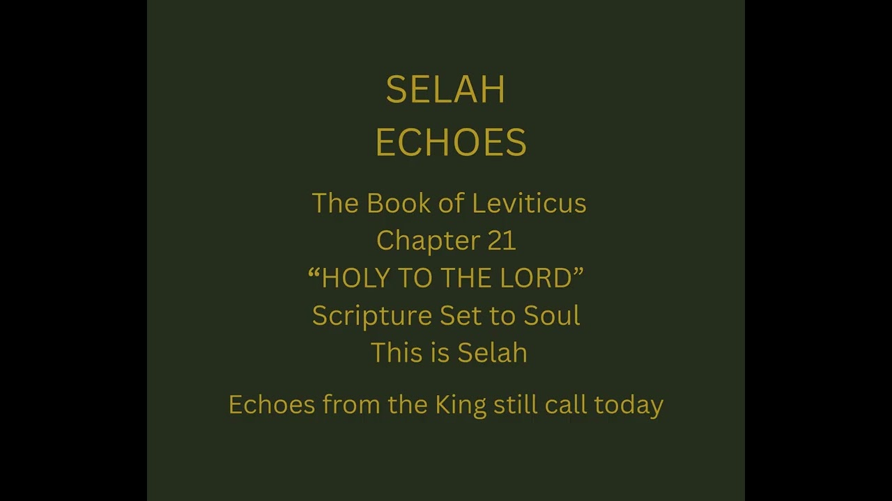 5. Holy to the LORD