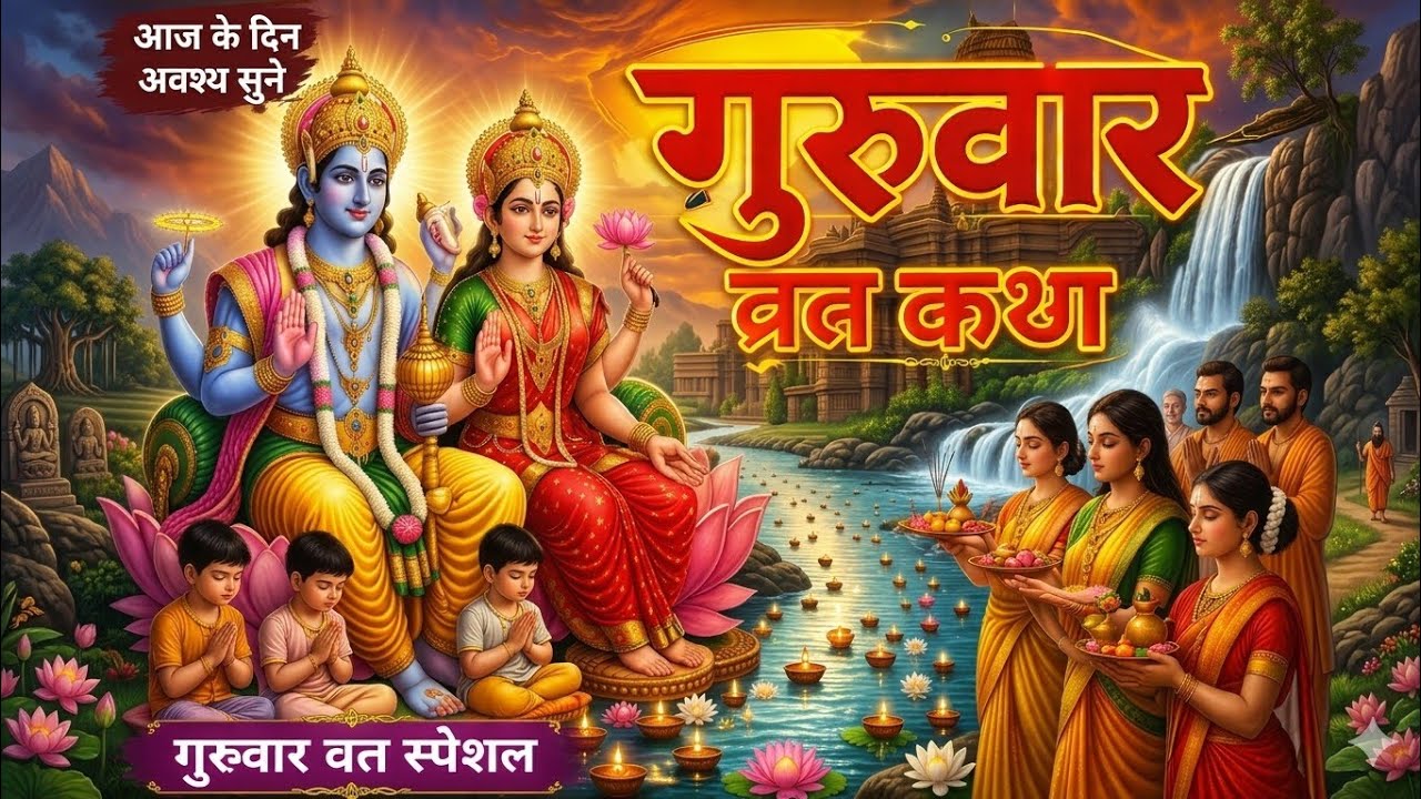 बृहस्पतिवार व्रत की चमत्कारी कथा | निर्धन भी बन जाए धनवान | #VishnuBhagwan ##BrihaspatiVrat #viral 