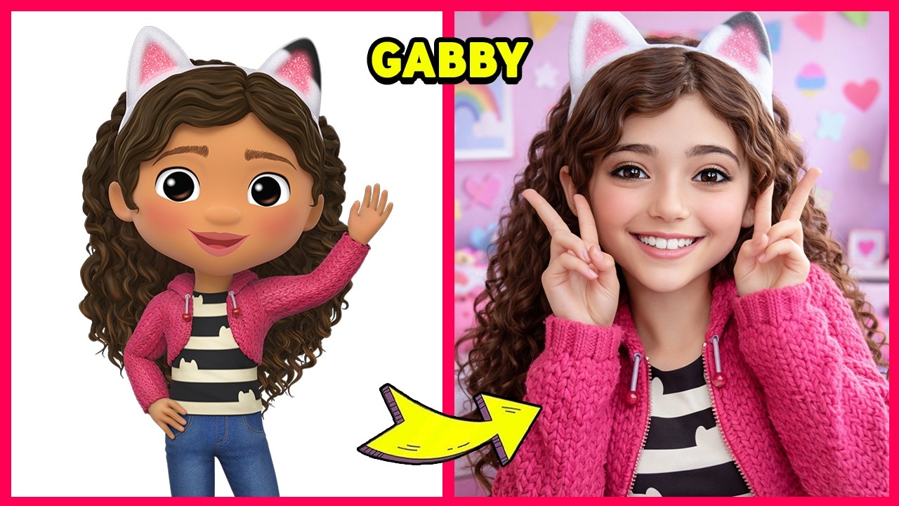 Gabby’s Dollhouse Characters As Humans #4 ~ Guess the Voice Quiz | Gabby, DJ Catnip, Pandy Paws...