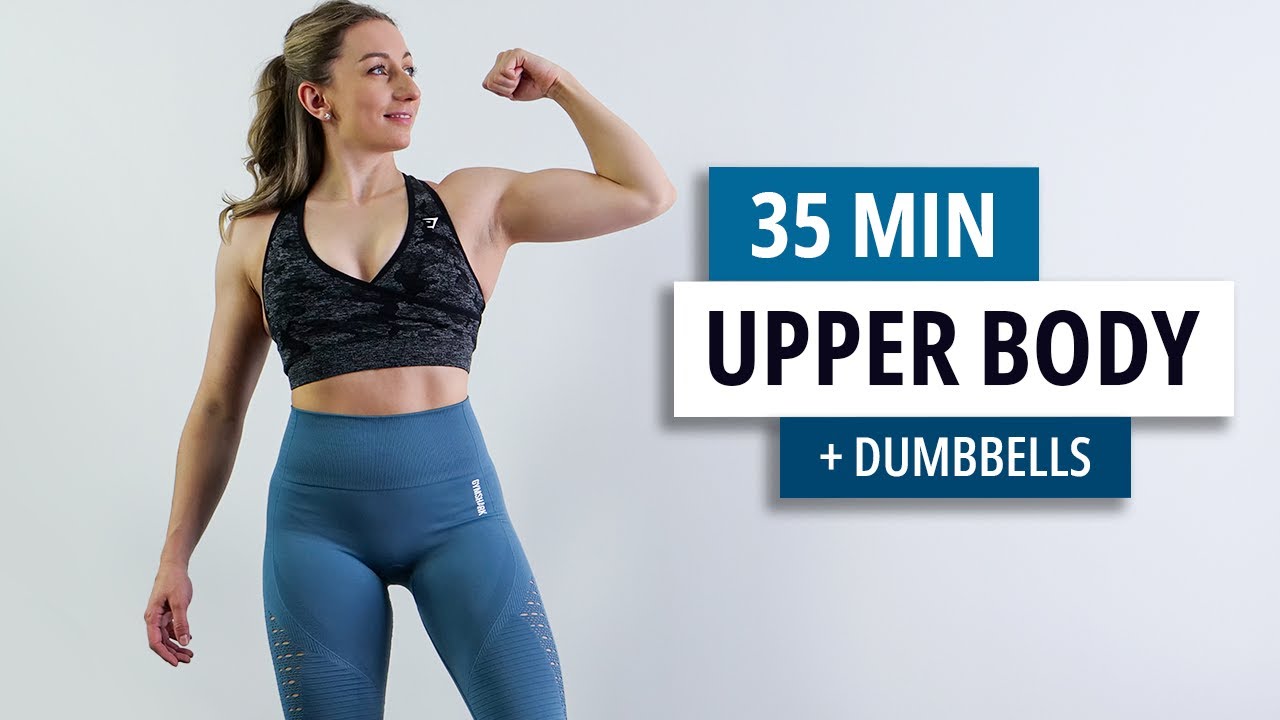 35 MIN HAUT DU CORPS AVEC HALTÈRES - Affiner et Tonifier ses bras à la maison !