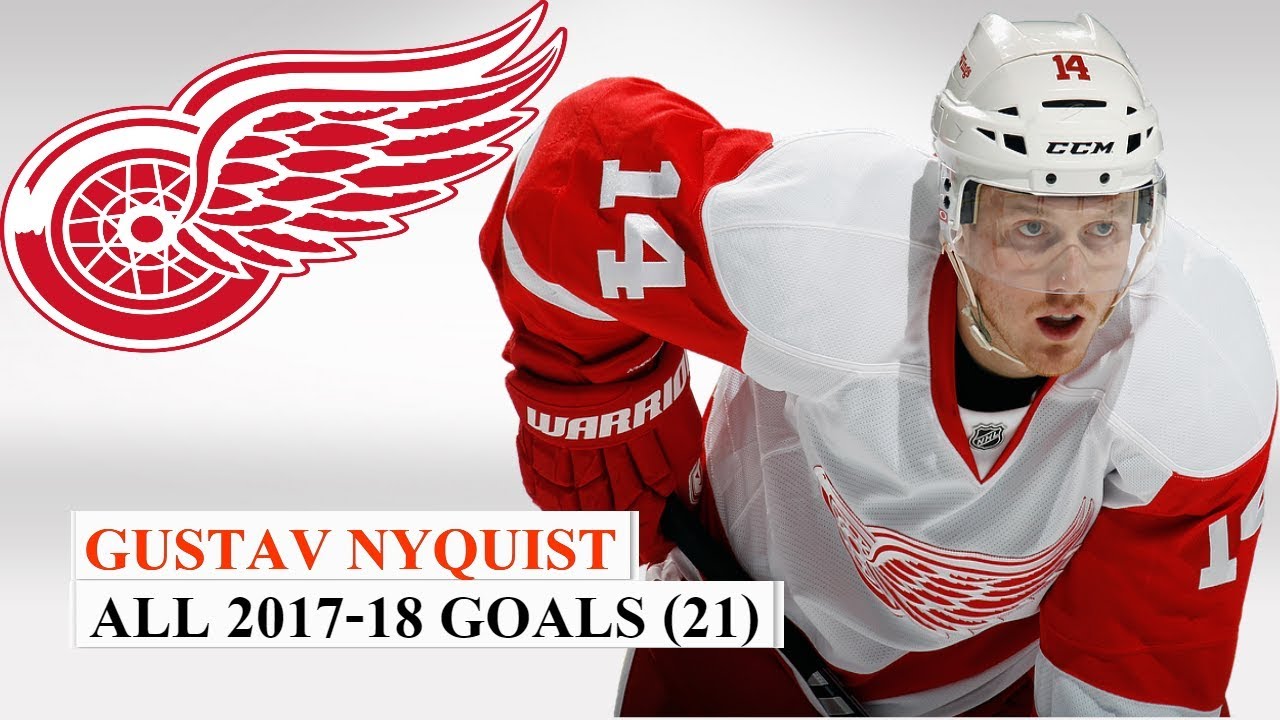 Gustav Nyquist (#14) All 21 Goals of the 2017-18 NHL Season