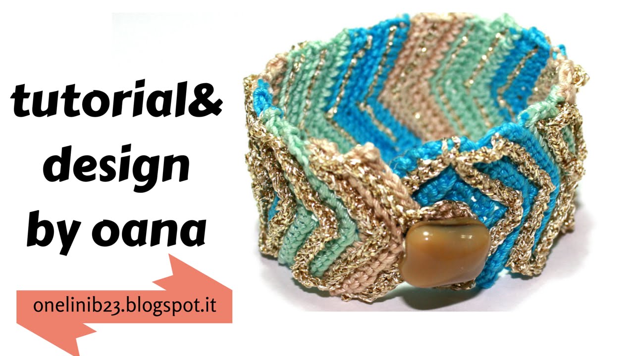 bracciale fascia all'uncinetto