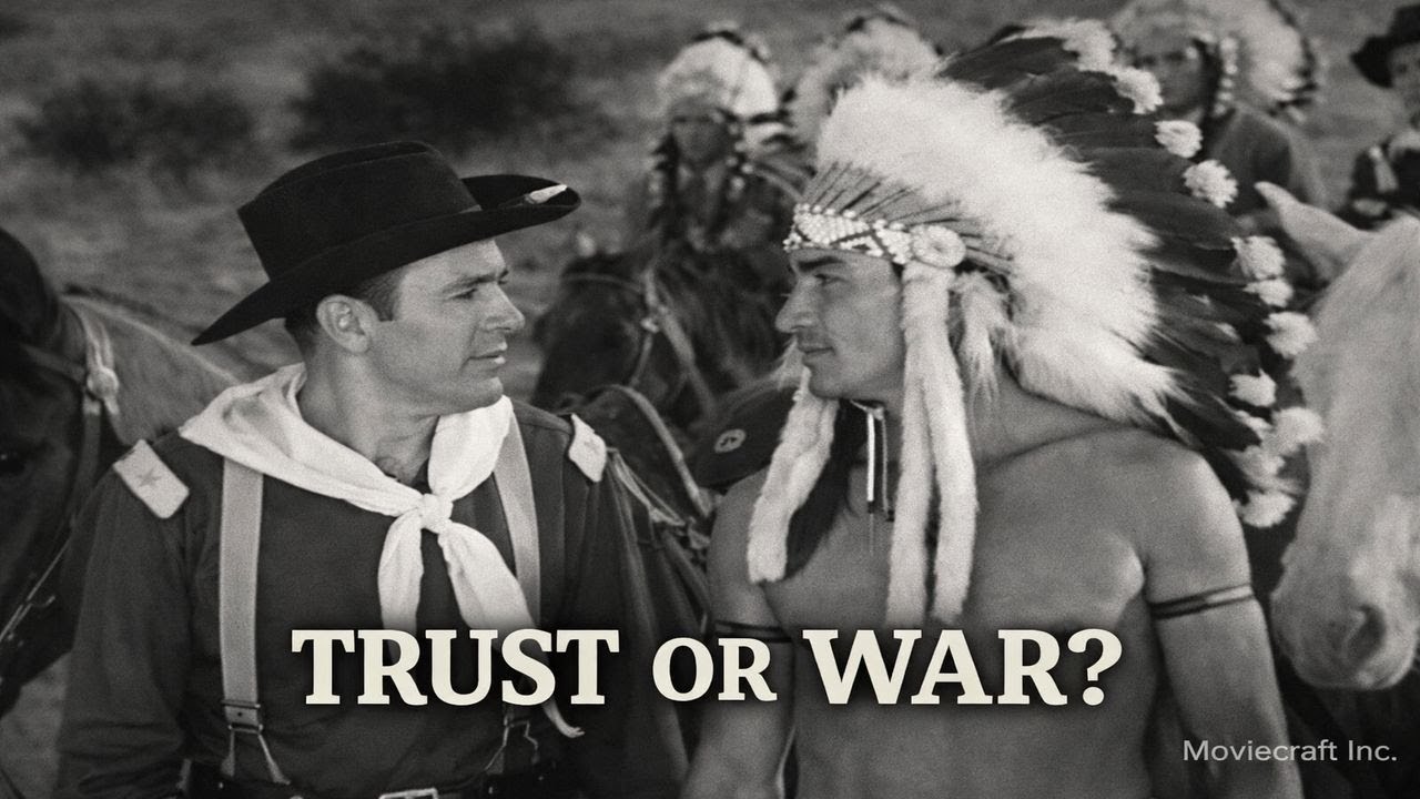 Brave Eagle (1955) — “The Flight” | A Cheyenne–Cavalry Standoff