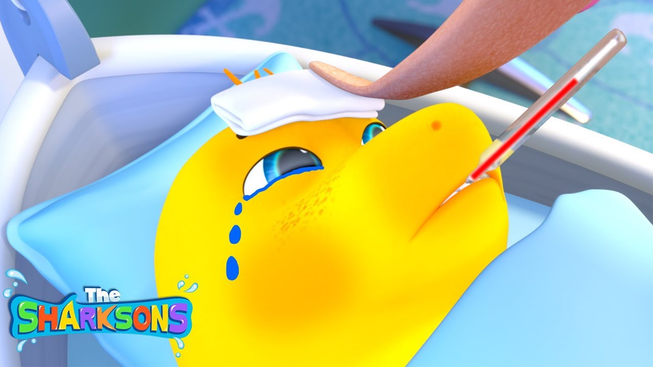 SICK Song | Nursery Rhymes & Kids Songs! | Cartoons For Kids | Shark Songs | ABCs and 123s