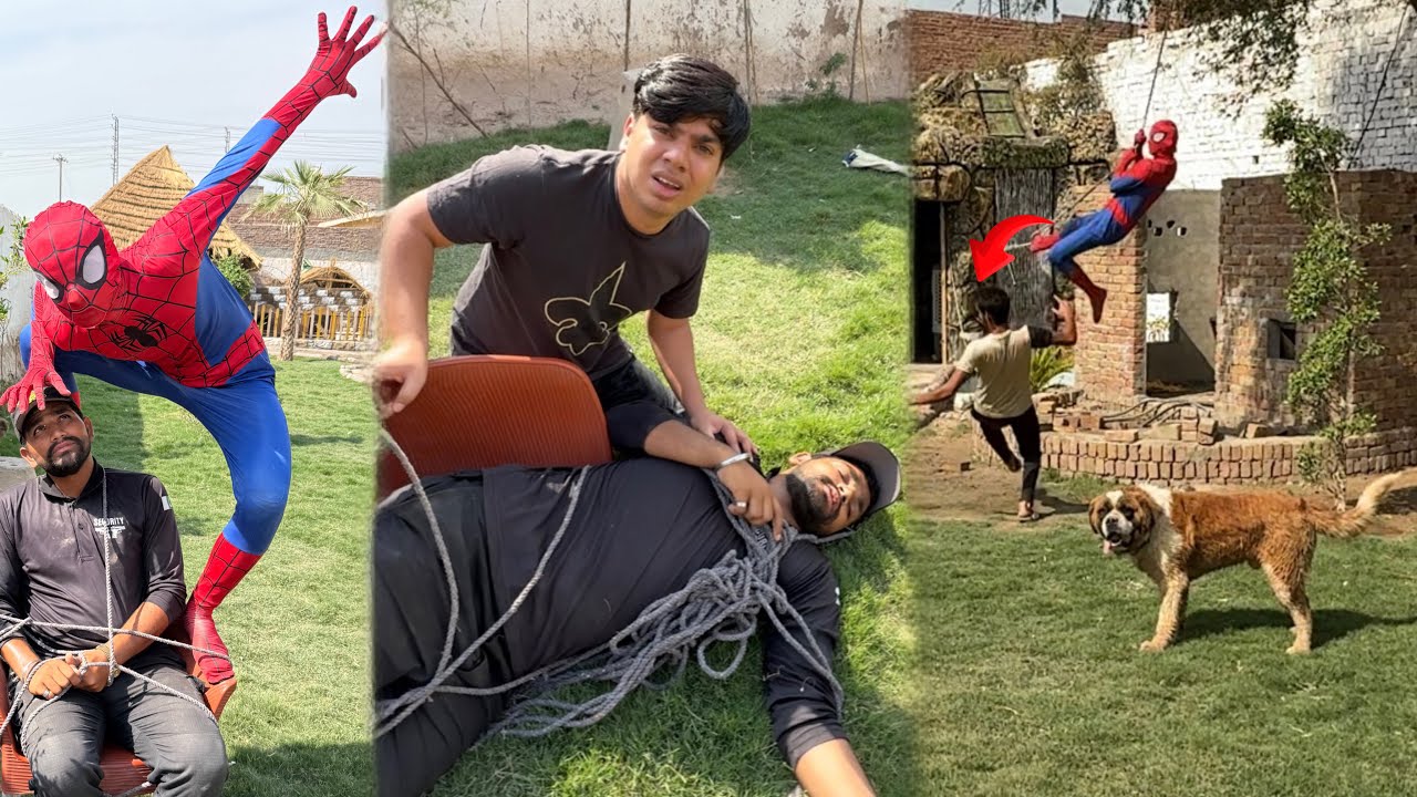 Spider-Man Ny Guard Ka Sath Kia Kr Dea 🥹