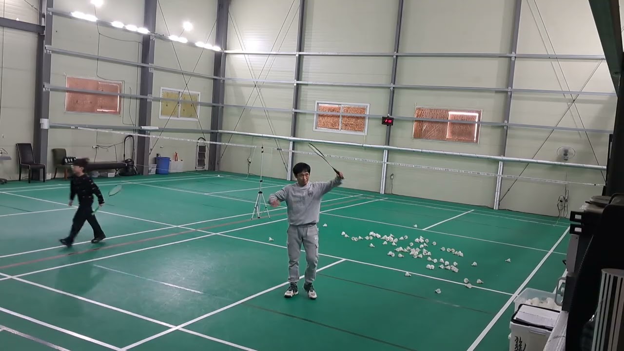 배드민턴레슨.2026.3.7. 입문레슨 초등4유성. 스트록(드라이브) -원배드민턴 허코치-